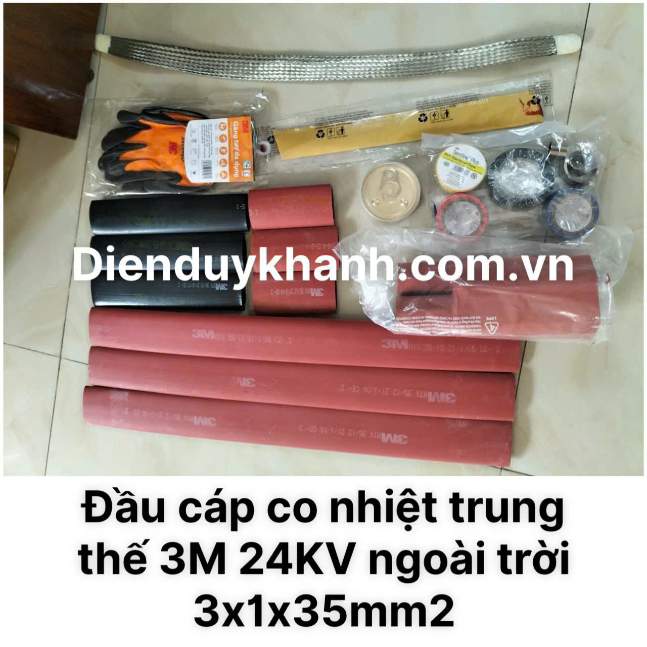 Đầu Cáp Co Nhiệt Trung Thế Ngoài Trời 24KV OD 1C (J)6S-35 (3x1x35mm2) MHO